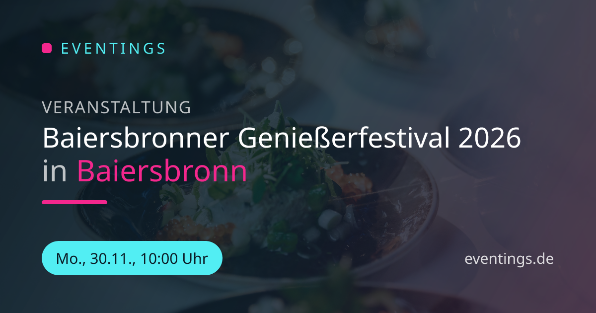 Baiersbronner Genießerfestival 2026 in Baiersbronn | Eventings