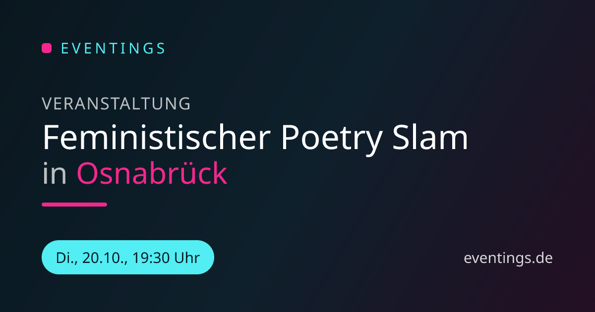 Feministischer Poetry Slam in Osnabrück | Eventings