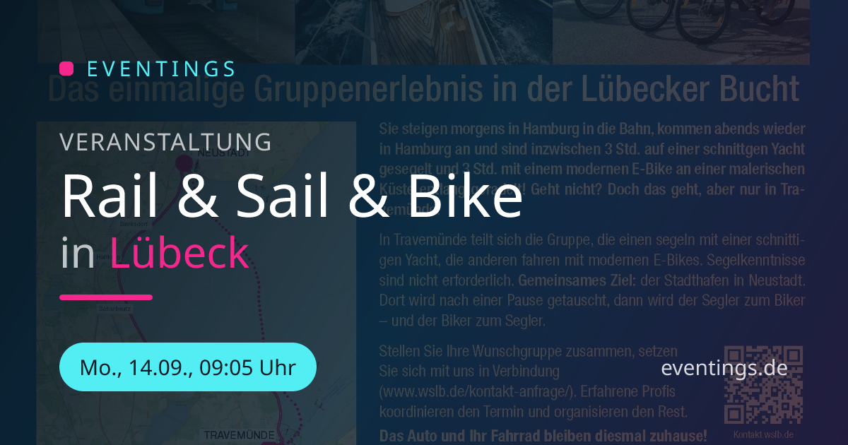 Rail & Sail & Bike in Lübeck | Eventings
