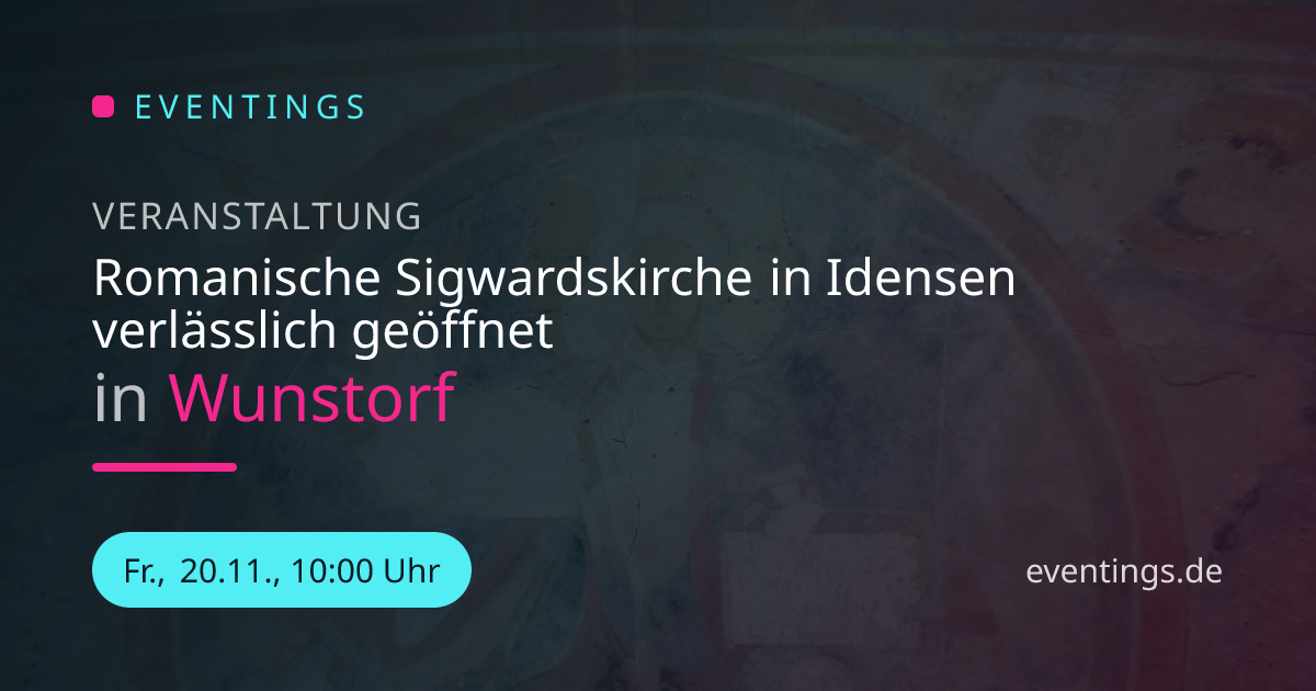 Romanische Sigwardskirche in Idensen verlässlich geöffnet in Wunstorf ...