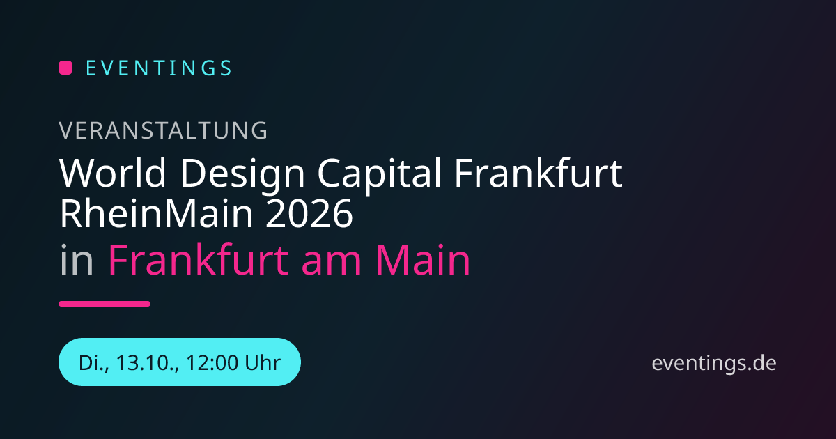 World Design Capital Frankfurt RheinMain 2026 in Frankfurt am Main ...